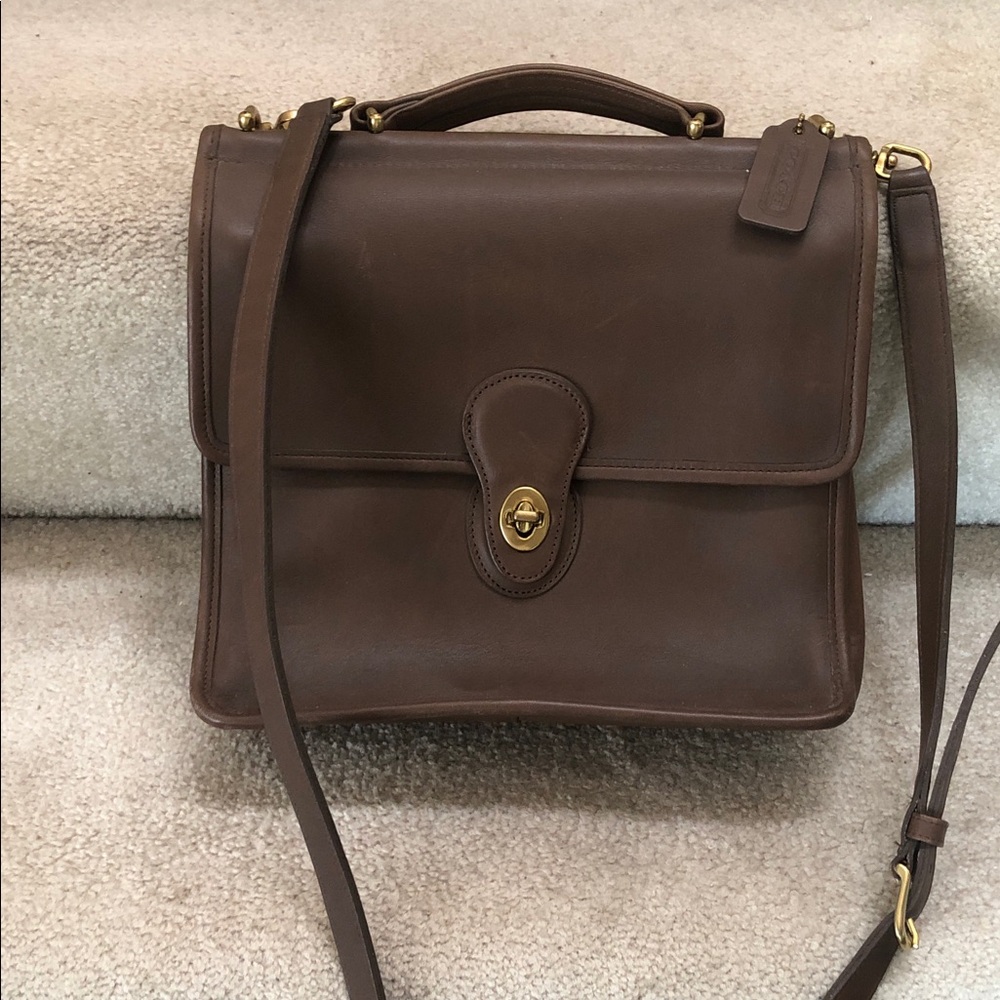 Vintage Coach brown Willis Bag